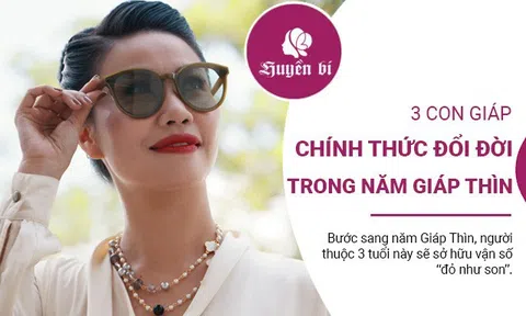 Trong năm Giáp Thìn, 3 con giáp này chính thức “đổi đời”: Thu nhập lên đỉnh, phát tài phát lộc