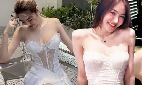 Em gái Ngọc Trinh từng bị đồn "đập mặt xây lại", giờ thích mặc áo không dây khoe đường cong