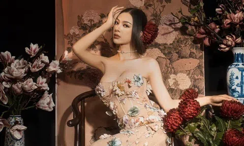 Cô gái An Giang đóng quảng cáo bột giặt tung bộ ảnh đón giao thừa: Diện váy màu nude, thôi miên mọi ánh nhìn