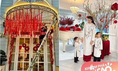 Thúy Hạnh phủ đỏ "lâu đài" 2 mặt tiền, nhà Phạm Hương - Lệ Quyên rực rỡ không kém cạnh