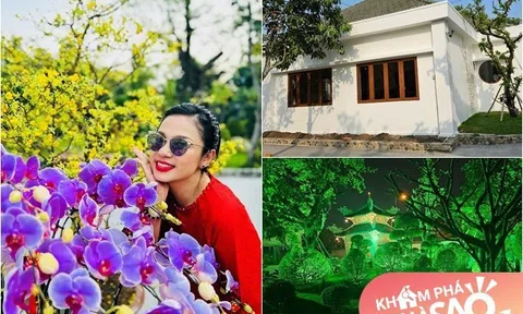 Việt Trinh để lộ cơ ngơi đẹp như resort ở Bình Dương, khu vườn tựa chốn bồng lai tiên cảnh