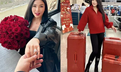 Quỳnh Thư được bạn trai cầu hôn tại Pháp, chi tiết nhẫn kim cương size "khủng" thành tâm điểm