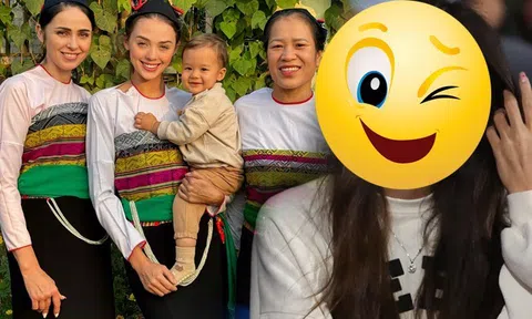 Dâu xứ Mường khoe sắc trên sân vận động Hàng Đẫy, dung mạo chuẩn mỹ nhân Đông Âu đẹp nhất thế giới