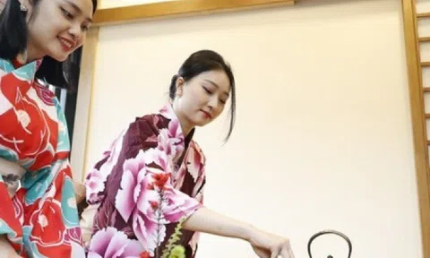 Cùng Kim Trà My, Nông Thúy Hằng trải nghiệm trà đạo và văn hóa Nhật Bản
