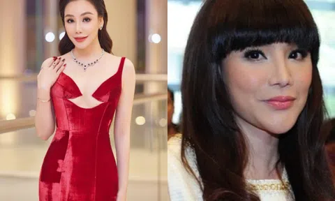 Hồ Quỳnh Hương diện áo xẻ ngực khoe dáng nuột nà tuổi 43, khuôn mặt "như tượng" hậu bị "soi" biến chứng thẩm mỹ