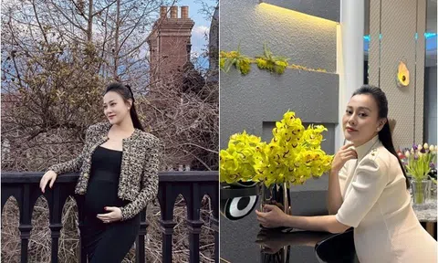 Sao Việt 24h: Phương Oanh bắt đầu mệt mỏi ở cuối thai kỳ, bầu đôi tăng lên 70kg nhưng thân hình vẫn nuột nà