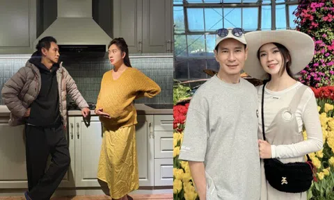Vợ Lý Hải "bế" bụng nhô cao nghi vấn mang thai lần 5, dân mạng bất ngờ hỏi "Đẻ nữa hả?"