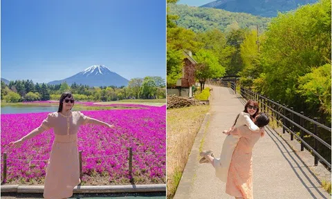 Con gái duy nhất của đạo diễn Ai Là Triệu Phú được khen "xinh ngất ngây", nhấc bổng mẹ giữa cảnh đẹp như tranh