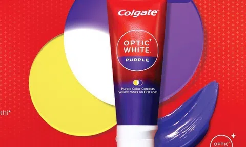 Colgate lần đầu tiên ra mắt Kem đánh răng: Colgate Optic White Purple