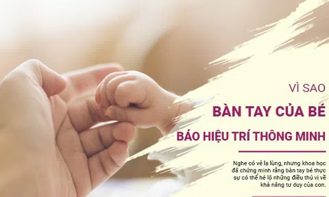 Khám phá bí mật về trí thông minh của bé qua đôi bàn tay