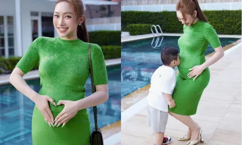 Lý Thùy Chang bất ngờ khoe bụng bầu to tròn, Chi Bảo chuẩn bị làm bố lần 3