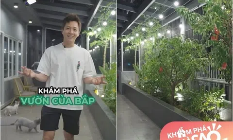 Khu vườn trên cao tại penthouse 22 tỷ của Ngô Kiến Huy xanh mướt, trồng đủ thứ ăn được