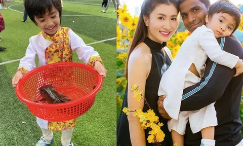 Quý tử lai Ấn nhà Nguyệt Ánh "Cổng mặt trời" ngày bé trắng sáng, lớn lên tóc dày, da ngăm giống bố
