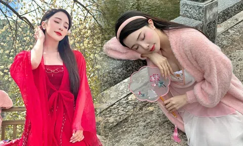 "Chị đẹp" Quỳnh Nga xinh như thần tiên tỷ tỷ, đi du lịch chung với Việt Anh nhưng né đứng cạnh