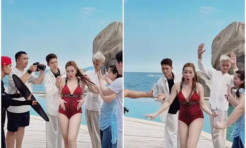 Sao Việt 24h: Vợ giàu của Chi Bảo diện bikini "quẩy" cực sung dù đang mang bầu, chịu cả ngày dưới nắng