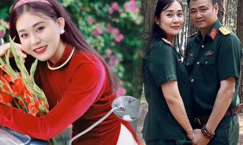 NSND Tự Long đăng ảnh hiếm với vợ Đại úy, nhan sắc bà xã kém 12 tuổi ra sao mà nhận "mưa lời khen"