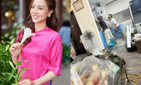 Vợ trẻ Công Lý chỉ huy 15 người đàn ông sửa nhà, thầm ước chồng khoẻ lại để cuộc sống như trước kia