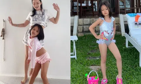 Phan Như Thảo khoe eo siêu mỏng, Bồ Câu chứng minh mẹ "đẻ thuê" khi mặt giống hệt đại gia Đức An