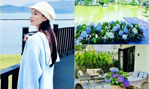 Sao Việt 24h: Khu vườn lãng mạn ngập tràn gam màu mộng mơ ở biệt thự 600m2 của "phú bà VTV"