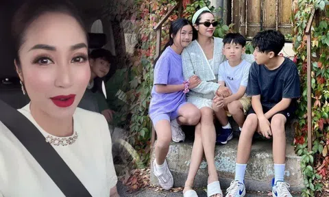 Ốc Thanh Vân gửi bầy con để đi làm ở Úc, fan bình luận: "Thương chị quá"