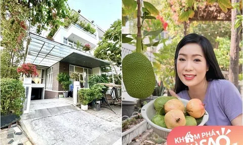 Trịnh Kim Chi hé lộ toàn cảnh ngôi nhà đang sống cùng chồng đại gia, khu vườn nhiều trái cây to bự