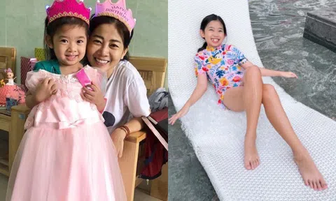 "Cậu ấm, cô chiêu" Vbiz đón lễ 1/5: Lavie đi bơi cùng bảo mẫu, dáng phổng phao lộ chân dài bất ngờ