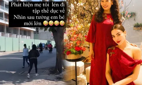 Mẹ ruột U70 quyền lực của Hồ Ngọc Hà bị chụp lén, nhìn từ phía sau "tưởng em bé mới lớn"