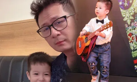 Bằng Kiều "cha già con mọn" ở tuổi 51, cậu út 2 tuổi mắt long lanh, môi trái tim y hệt ba
