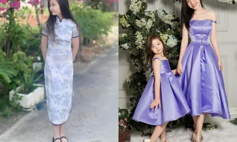 Cadie Mộc Trà nhà Elly Trần 10 tuổi đã lớn phổng gây "giật mình", cao gần 1,7m nhờ gen Tây