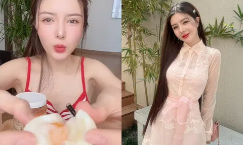 Cô gái ngồi ăn cũng "hái ra tiền", từng là “búp bê” nổi tiếng Sài Thành có làn da sáng như ngọc