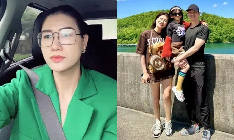Trang Trần đi Mỹ gần nửa năm vẫn vất vả học tiếng, nói "bóng gió" chuyện có kẻ phá hoại hạnh phúc vợ chồng
