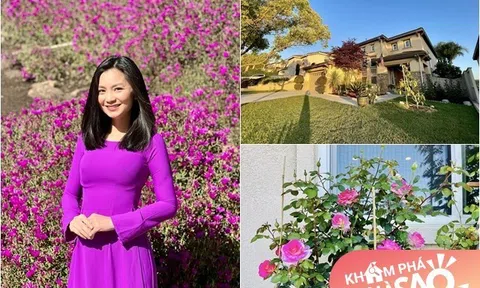 Cận cảnh ngôi nhà của Diệu Hương ở Mỹ: Có vườn hoa đẹp ngất ngây, trổ bông mơn mởn