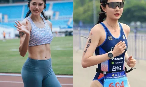 Hai nữ VĐV Trung Quốc đẹp tựa thiên thần, nhận nhiều tranh cãi vì trang điểm đậm khi thi đấu