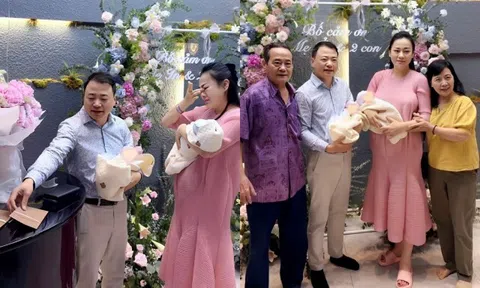 Phương Oanh được bố mẹ chồng chờ ngoài phòng sinh, bật khóc khi thấy quà Shark Bình chuẩn bị sẵn ở nhà