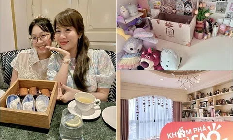 Cận cảnh căn phòng màu hồng siêu ngăn nắp của con gái MC Diệp Chi, mẹ nhìn mà phải xuýt xoa "xinh quá"