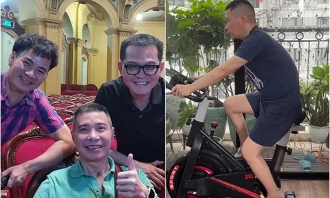 Dân mạng vui mừng khi thấy cảnh NSND Công Lý "đạp xe đi chợ", tươi rạng rỡ trong ảnh Xuân Bắc đăng