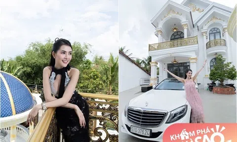 Chiêm ngưỡng biệt thự bề thế 10 tỷ đồng Hoa hậu Phan Thị Mơ vừa xây xong cho bố mẹ ở quê