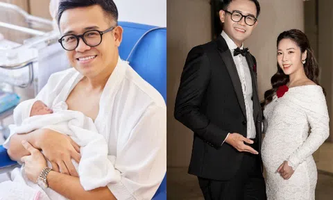 Vợ chồng MC Đức Bảo đón con đầu lòng, khoảnh khắc ông bố U40 da kề da với con gái gây xúc động