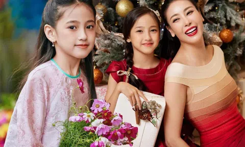 Con gái Hà Kiều Anh có gương mặt chuẩn hoa hậu, nay vóc dáng phổng phao, tay chân thon dài