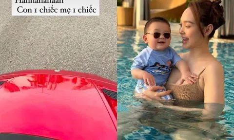 Minh Hằng làm vợ đại gia vẫn chăm con cực khéo: Tự tay làm đồ ăn dặm, nhóc tì chưa đầy 1 tuổi đã có "ô tô"