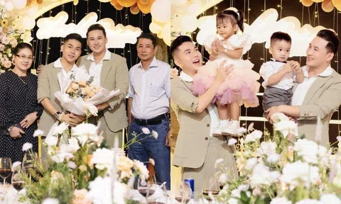 Thanh Đoàn đón sinh nhật bên bạn đời Hà Trí Quang: Cặp con chung được yêu thương, ngày càng "sao y bản chính"