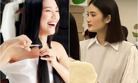 Sao Việt hiến tóc tặng bệnh nhân ung thư: Hoa hậu Ý Nhi khác lạ trước khi du học, Hoàng Oanh cắt phăng 25cm tóc