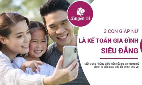Vợ thuộc 3 con giáp này: "giao khoán" cho họ là "an nhàn nhẹ nhõm", gia đình hạnh phúc
