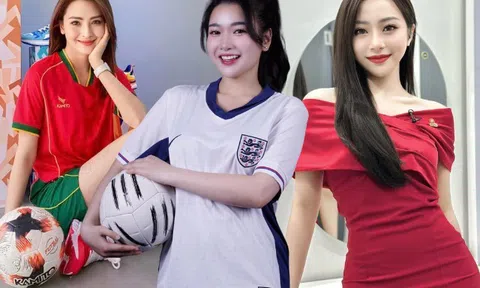 Danh tính 3 "bóng hồng" VTV dẫn sóng bình luận Euro 2024: Ai cũng da trắng nõn, chân dài miên man