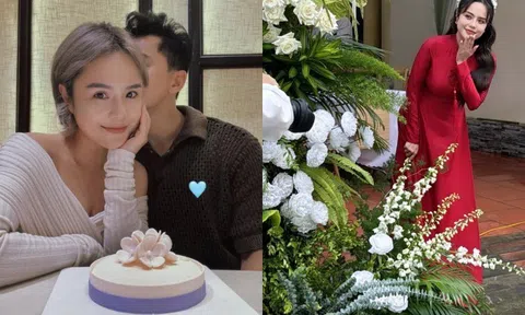 Thái Trinh tổ chức đám hỏi ở Thái Bình, vẫn quyết giấu kín ông xã, không để lộ cả tên