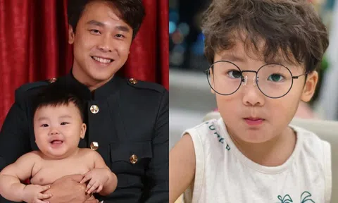 Con trai Hoà Minzy lúc nhỏ đẹp trai hệt bố thiếu gia, giờ 4 tuổi gương mặt khác hẳn, như tài tử Hàn Quốc