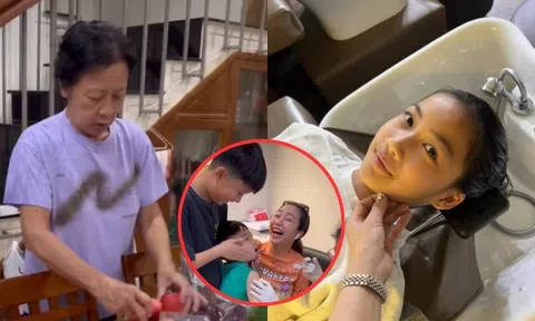 Ốc Thanh Vân về Việt Nam được nhà chồng chăm sóc, tranh thủ đưa ngay 3 con đi "tân trang" diện mạo
