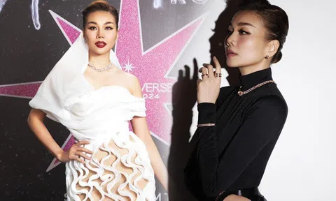 Không đeo nhẫn cưới, Thanh Hằng mang trang sức 3,4 tỷ đồng ngồi chấm thi Hoa hậu tại Miss Universe Vietnam