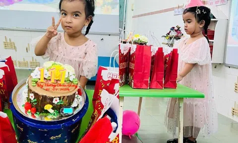 Võ Hạ Trâm làm sinh nhật tròn 3 tuổi cho con gái lai Ấn, dân mạng chỉ chú ý đến chiếc bánh kem