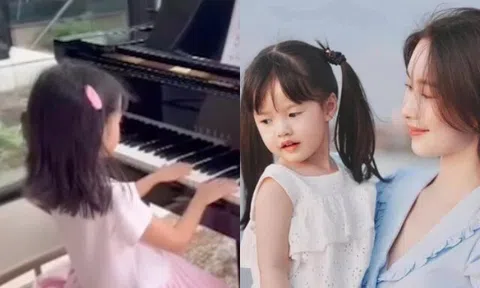 Mới 6 tuổi, con gái Đặng Thu Thảo đã được rèn hội hoạ, piano…chuẩn đại tiểu thư hào môn